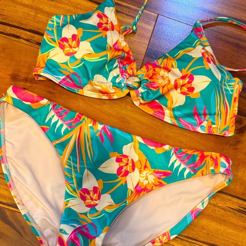 Vibrant Floral Bikini Set